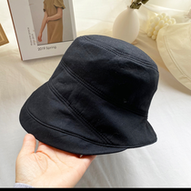 Japanese black fisherman hat for women Autumn hat for women Herbon wind all-match UV visor hat for women Summer sunscreen hat 03