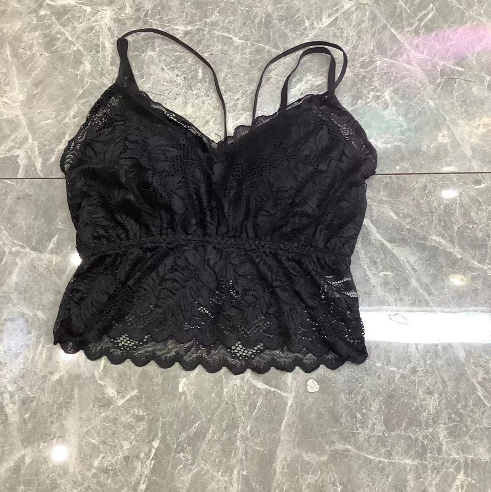 美背内衣黑色蕾丝