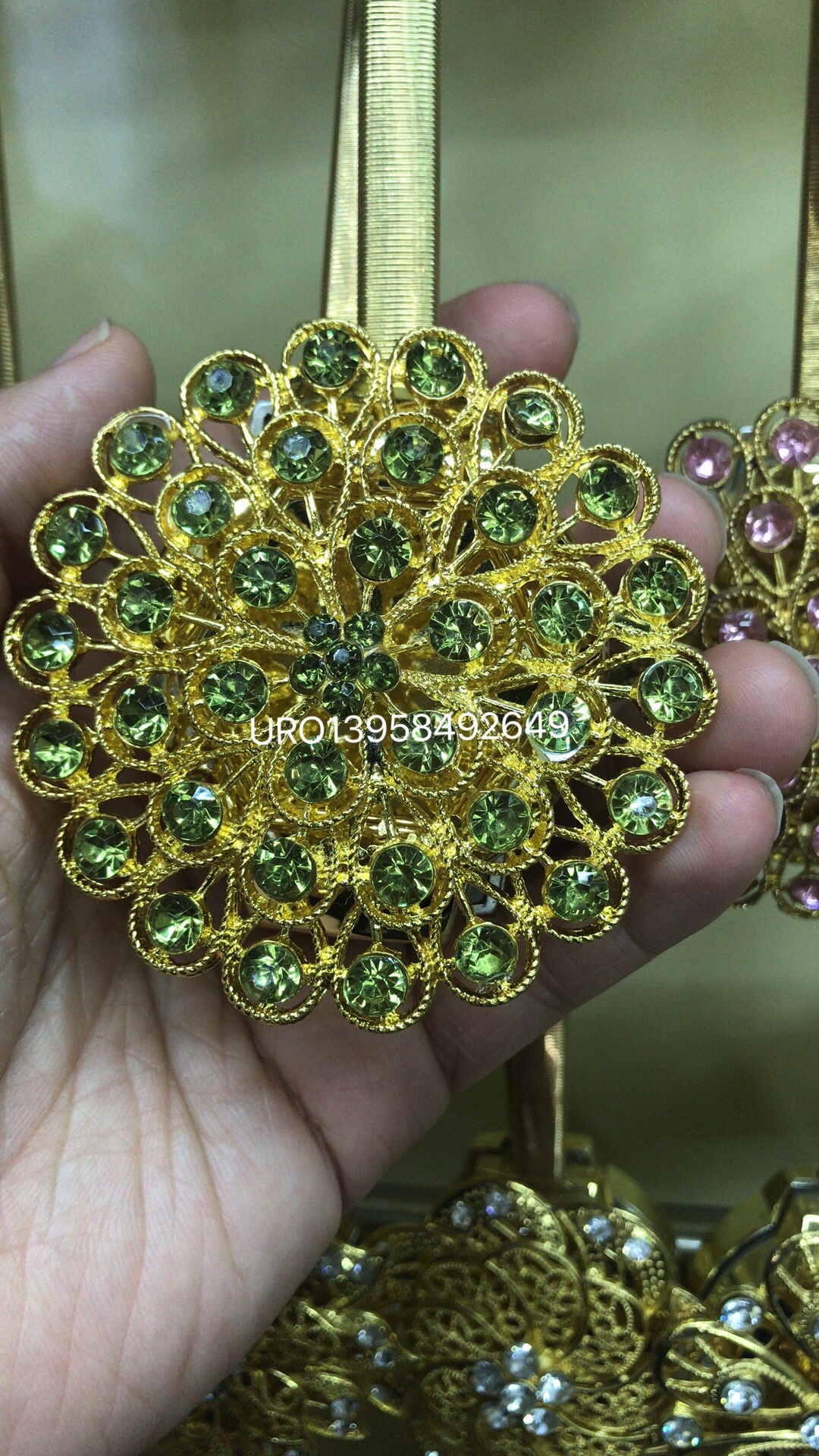 ربط أغطية الستائر بأغطية معدنية مزخرفة بمغنطيسية detail image 8