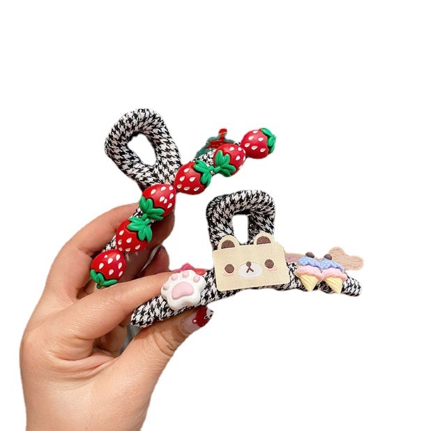 2021新款卡通儿童发夹套装可爱小女孩刘海夹蝴蝶结头饰边夹公主发饰抓夹可爱头饰详情图10