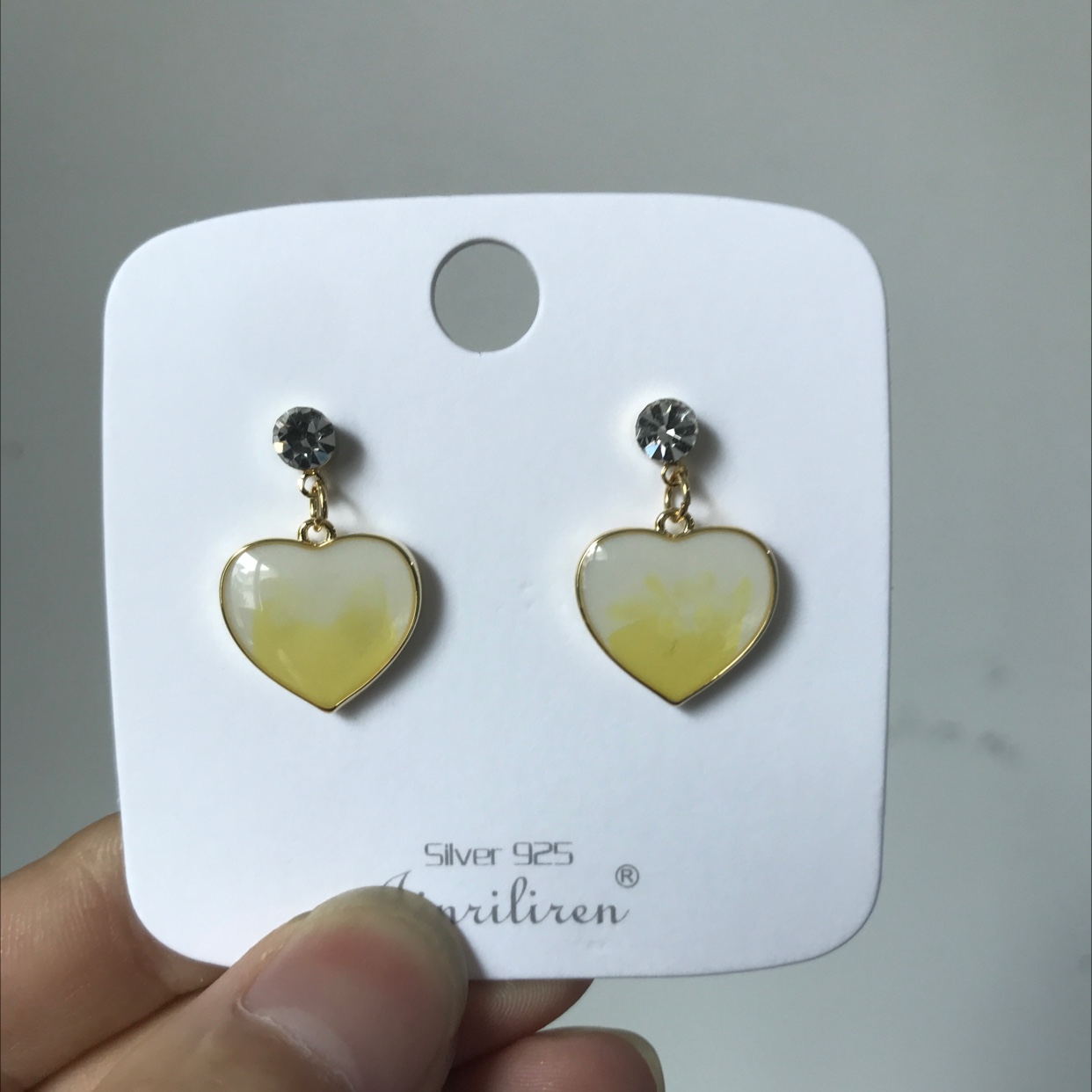 Today beauty Korean version fashion small fresh charming small love earrings