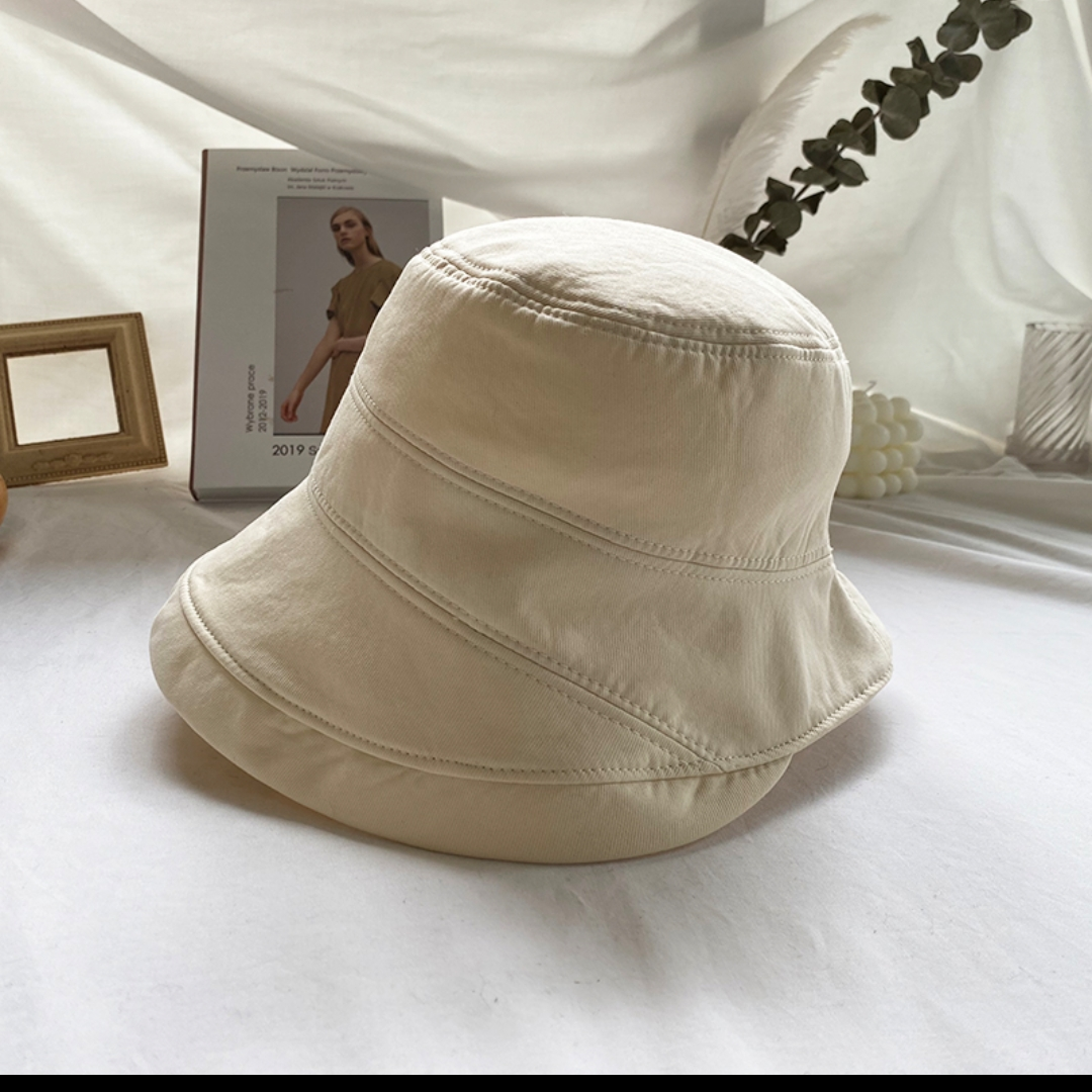 Japanese black fisherman hat for women Autumn hat for women Herbon wind all-match UV visor hat for women Summer sunscreen hat 02