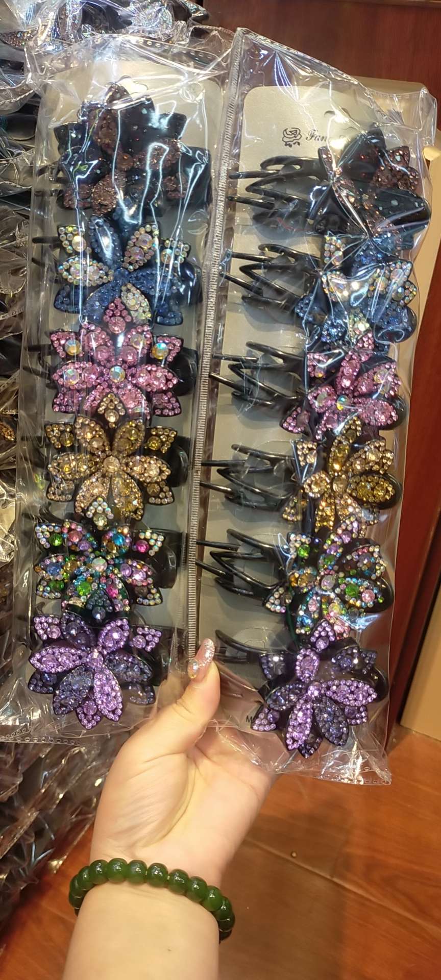 三齿压嘴夹，美丽高端大气上档次满钻盘发器神详情图2