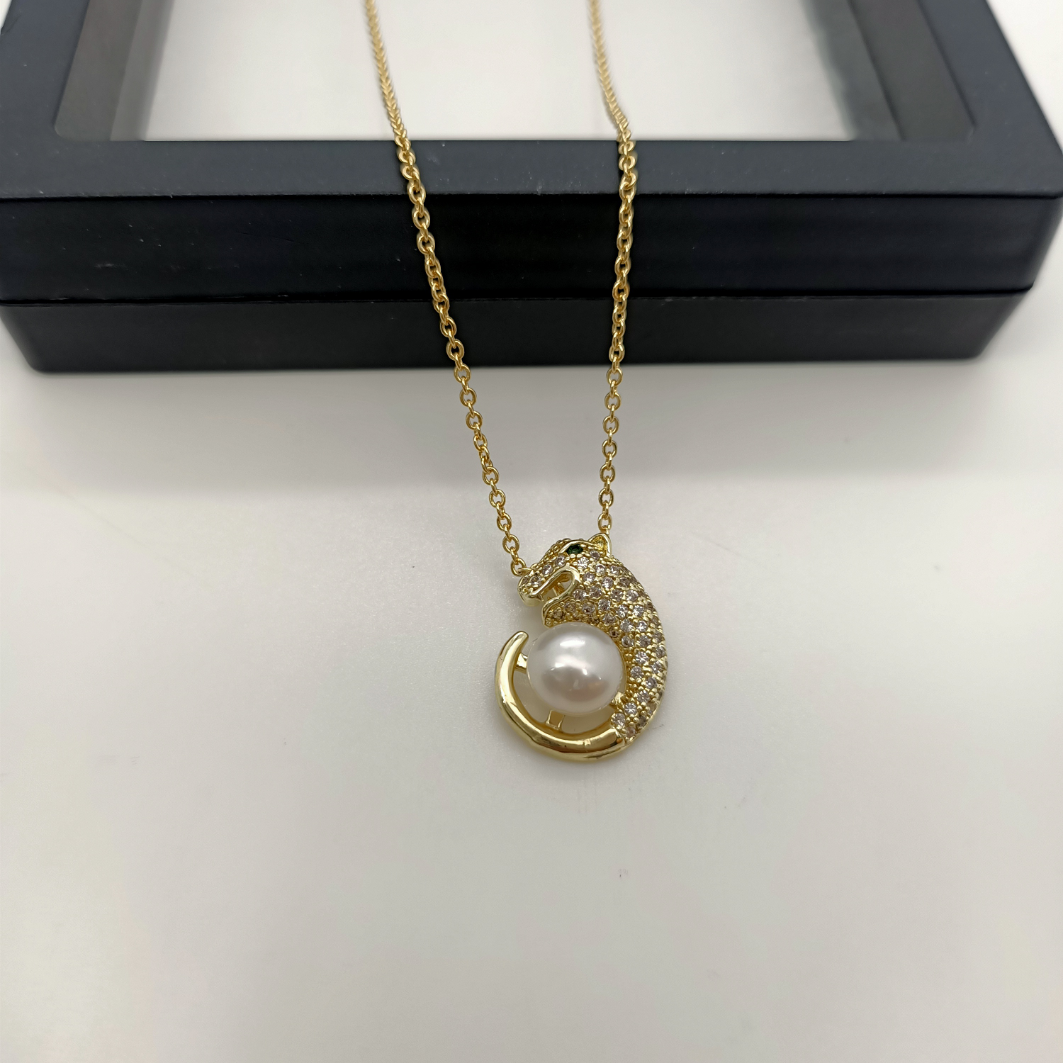 123欧美简约小众高级感K金色项链女ins潮轻奢冷淡风锁骨颈链