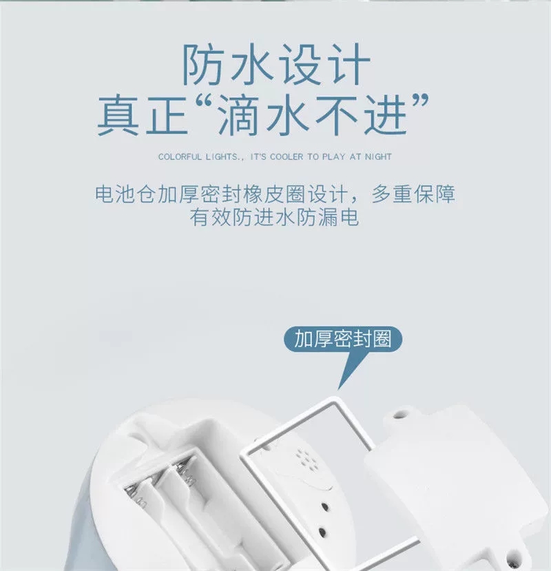 宝宝洗澡玩具儿童婴儿戏水漂浮玩具电动灯光下水自动感应喷水球螃蟹宝宝跨境亚马逊速卖通儿童浴室洗澡玩具电动灯光音乐章鱼八爪鱼详情4