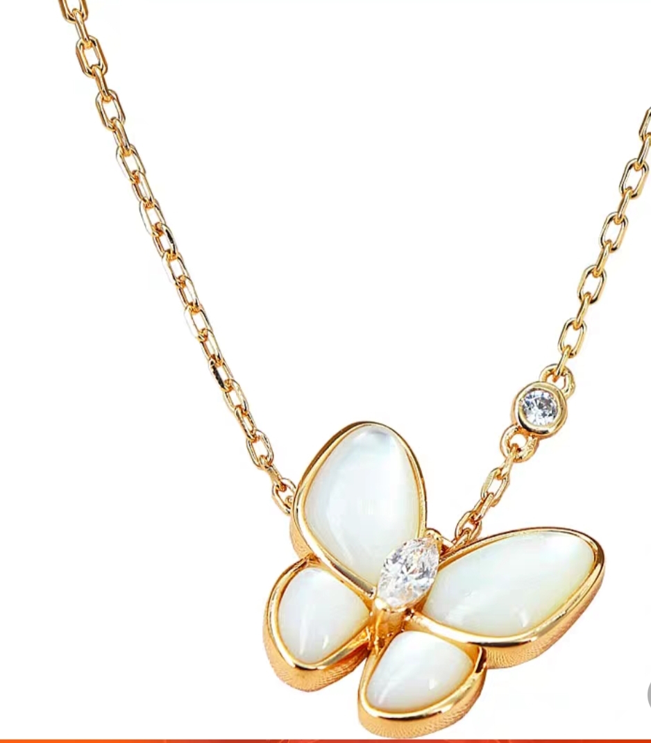 101欧美简约小众高级感K金色项链女ins潮轻奢冷淡风锁骨颈链详情图4