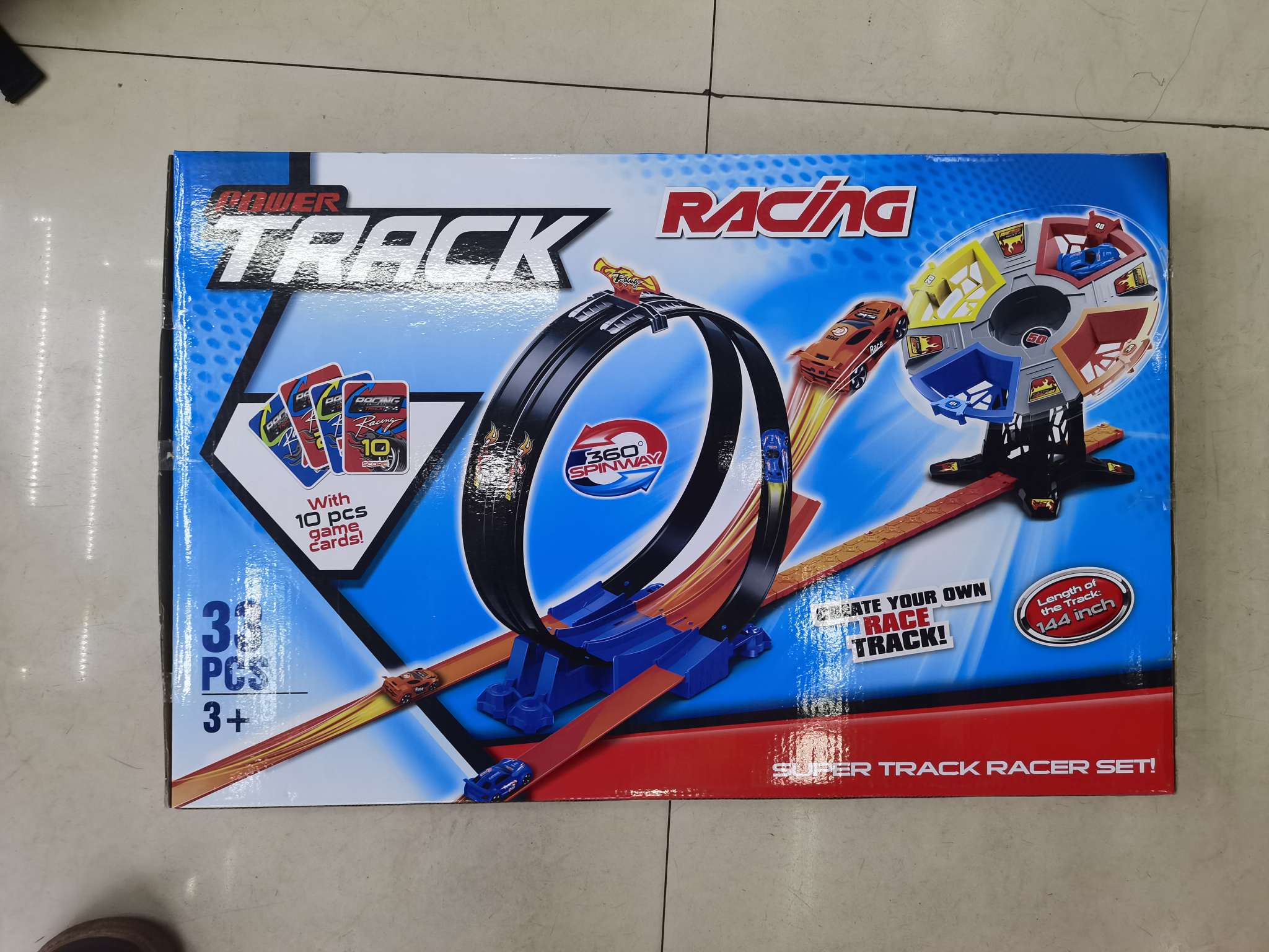 68828密封彩盒装多功能多趣味实色彩色带轨道小车细节图