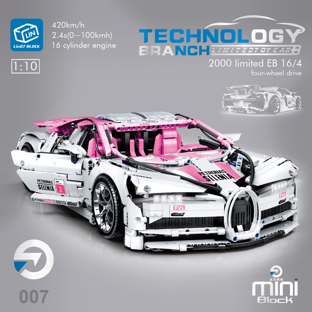 007 MINI Bugatti, 3618PCS