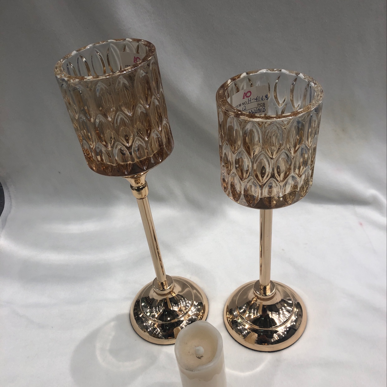 European light luxury table candlestick romantic candlelight dinner props home furnishings