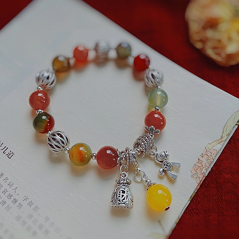 Jingpuli brand - A niche, retro, ethnic-style Tibetan silver artistic bracelet