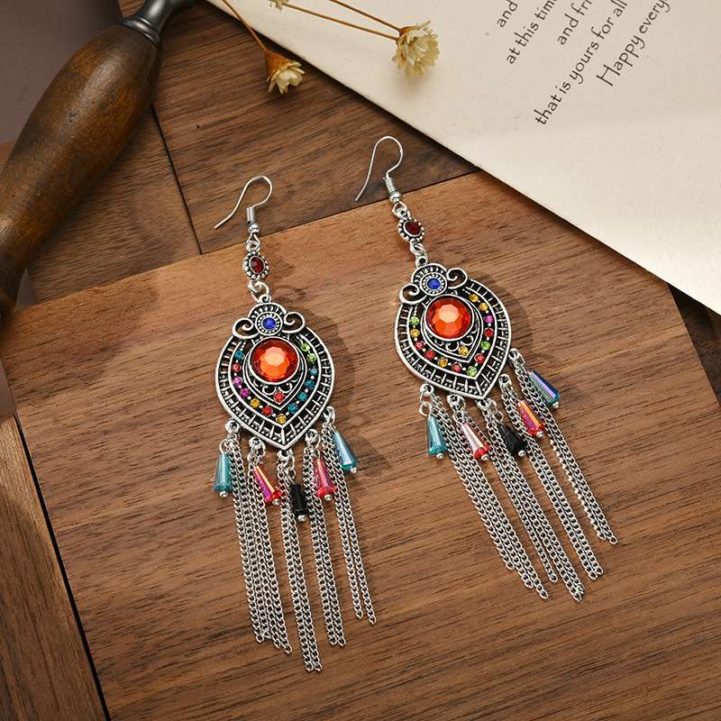 Korean style fashionable, stylish, versatile and simple tourist attraction bestseller earrings 66 Ya Xin Specification image