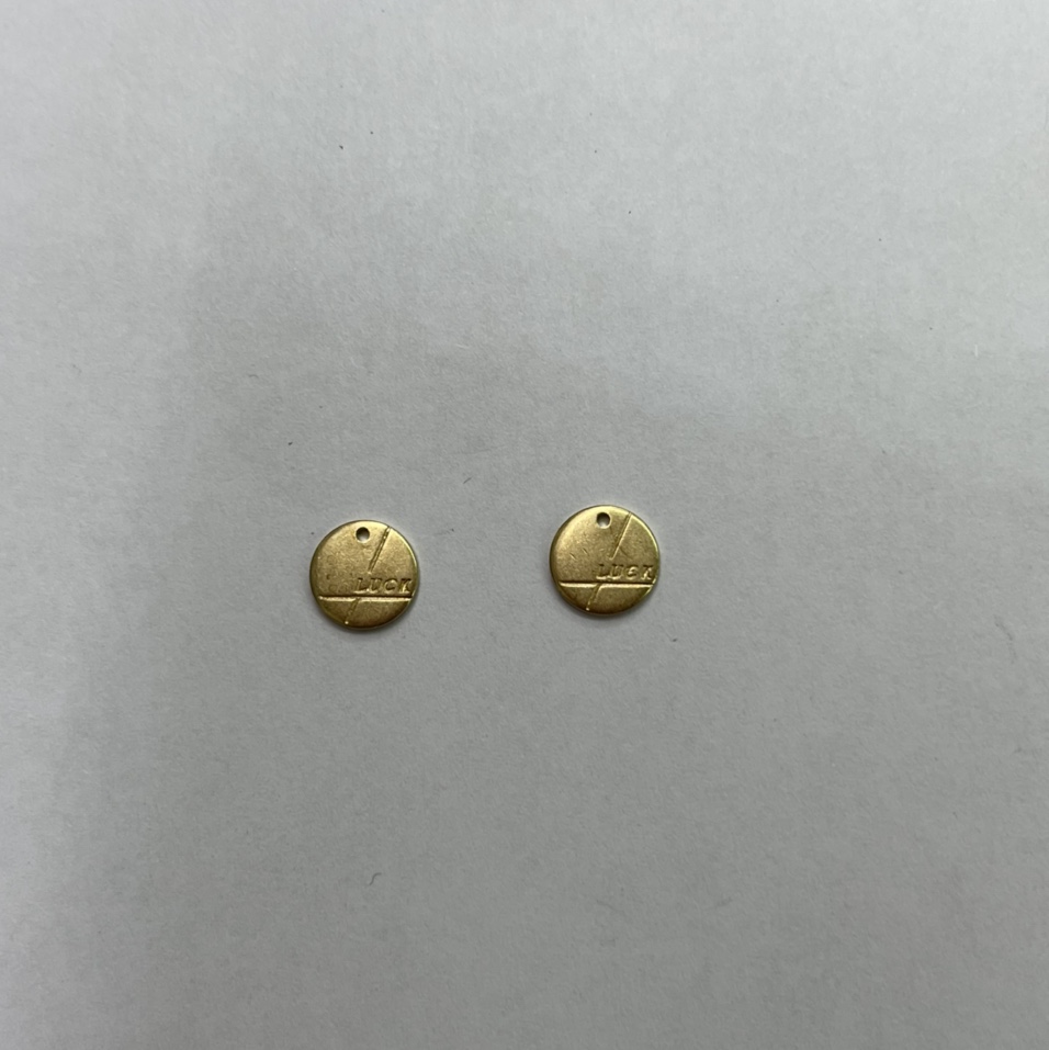 Aotong accessories XH05473 round chip one hole printing tag thumbnail