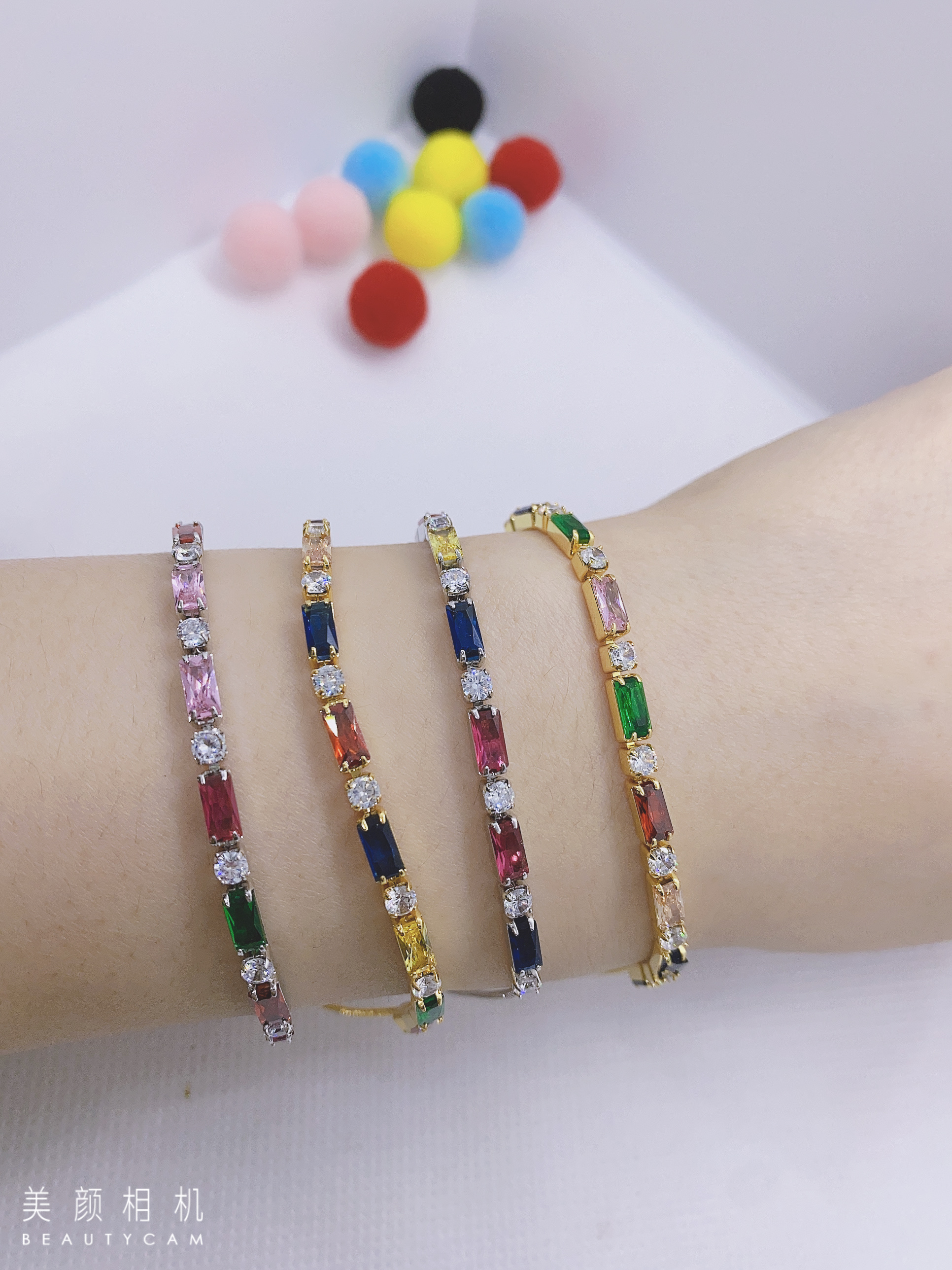 الزركونيوم الملون بسوارات دائرية من الزركونيوم details Picture