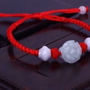 String and bead bracelet