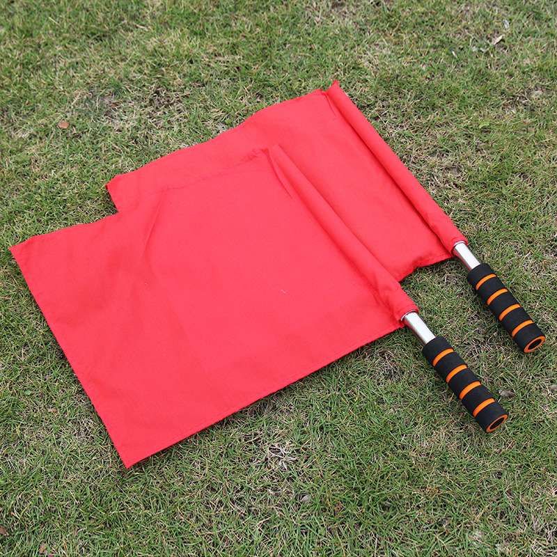 Track And Field Starting Flag Signal Flag Red Corner Flag Performance Flag Command Flag Patrol Flag Application Scenario