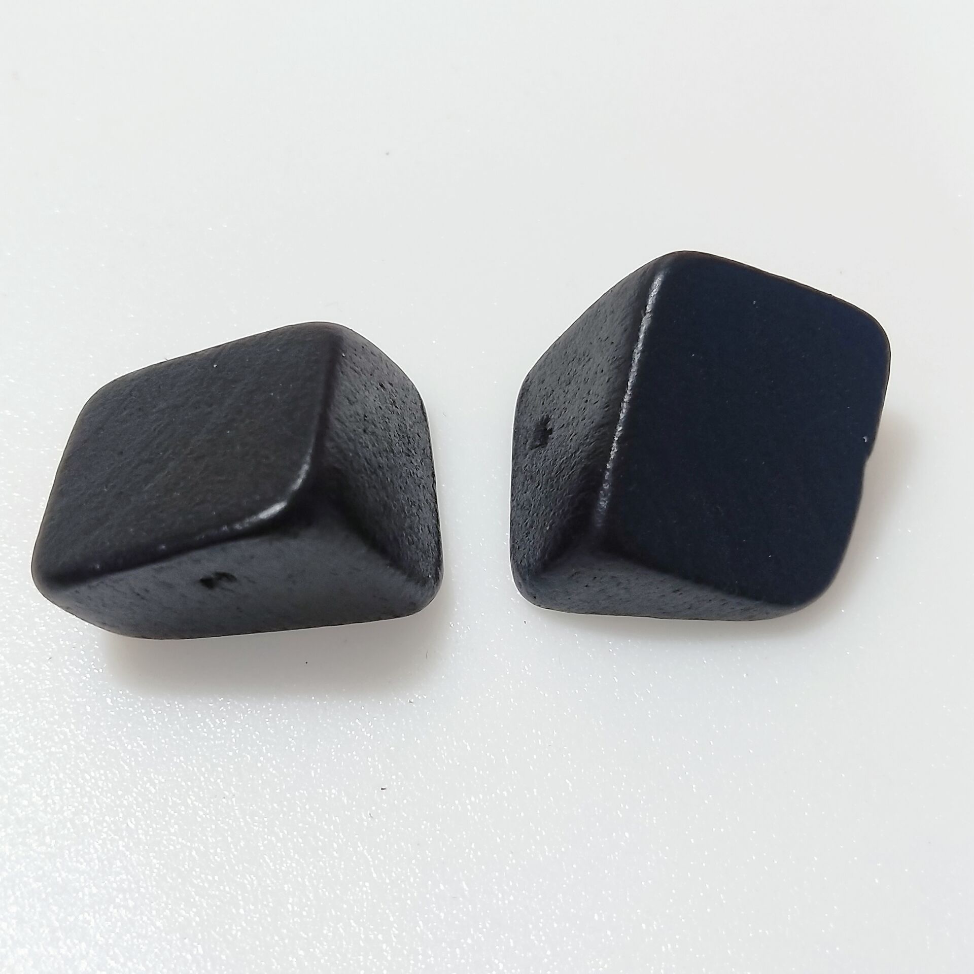 diy earring material: Wooden horizontal hole, wooden trapezoidal square earrings, simple and fashionable stud earrings, ear clips, accessories Specification image