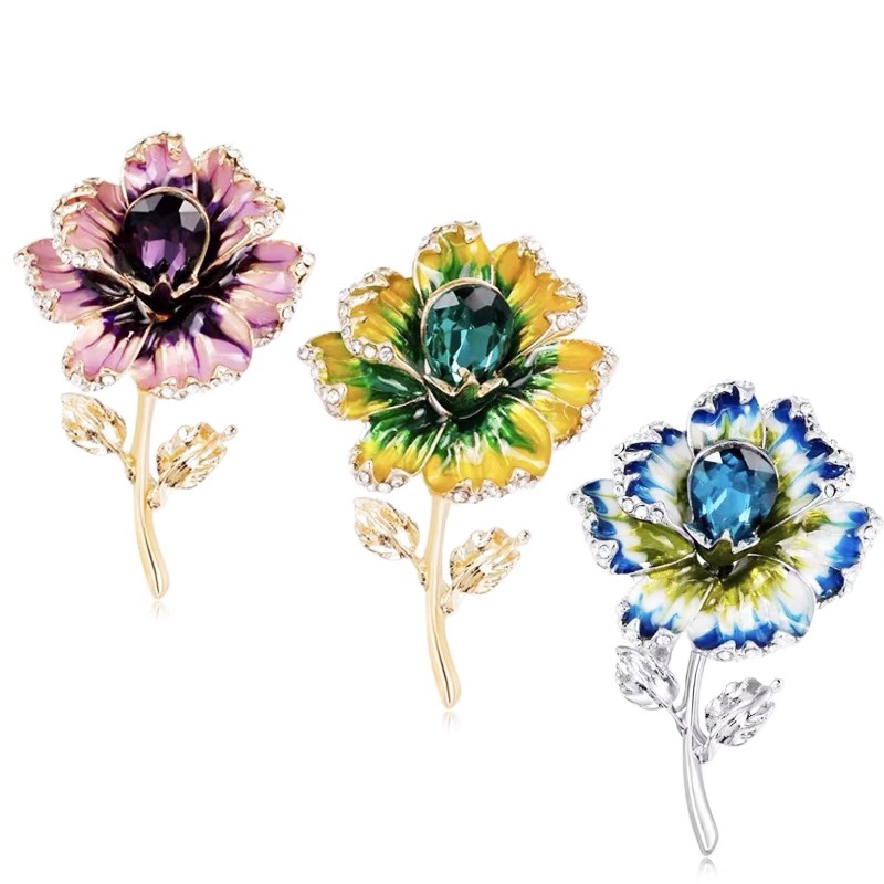 Elegant Flower Brooch Gift Assorted Men's and Women's suit Corsage Rose Brooch Cardigan sweater pin