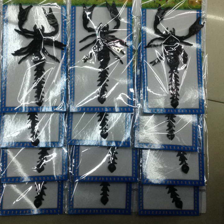 黑大蝎子吊卡 单个带小卡片 每卡12个 黑色