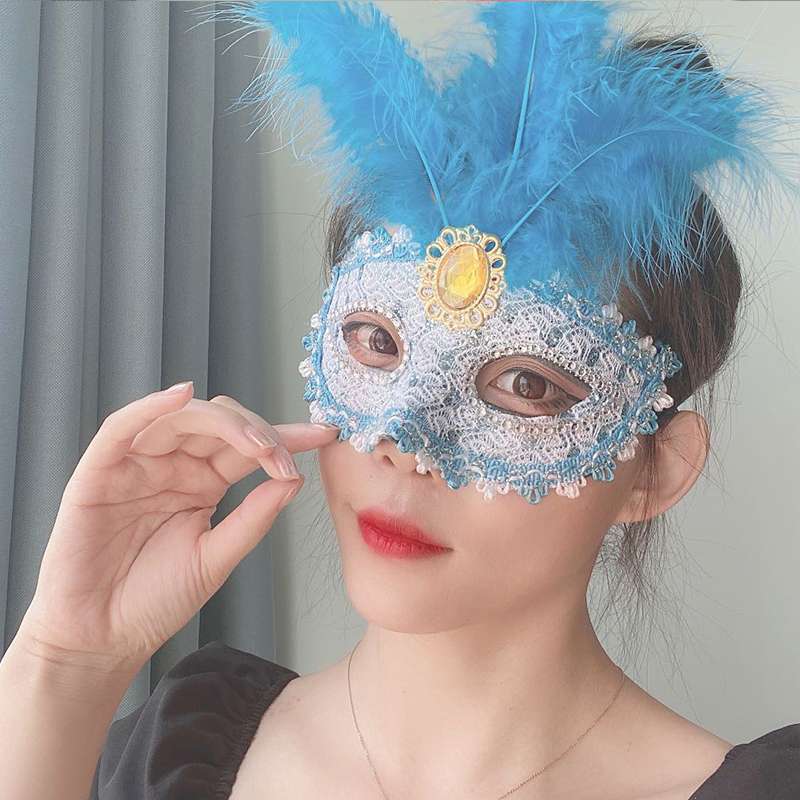 成人面具女半脸公主万圣节化妆舞会古风可爱性感舞台cos表演道具71详情图3