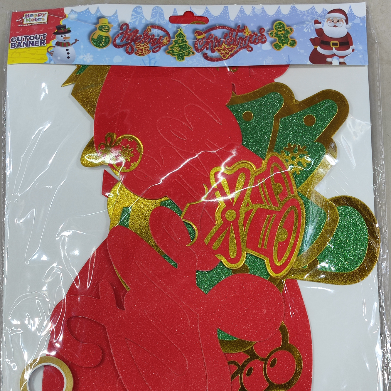 1pcs 连笔MERRY CHRISTMAS挂条