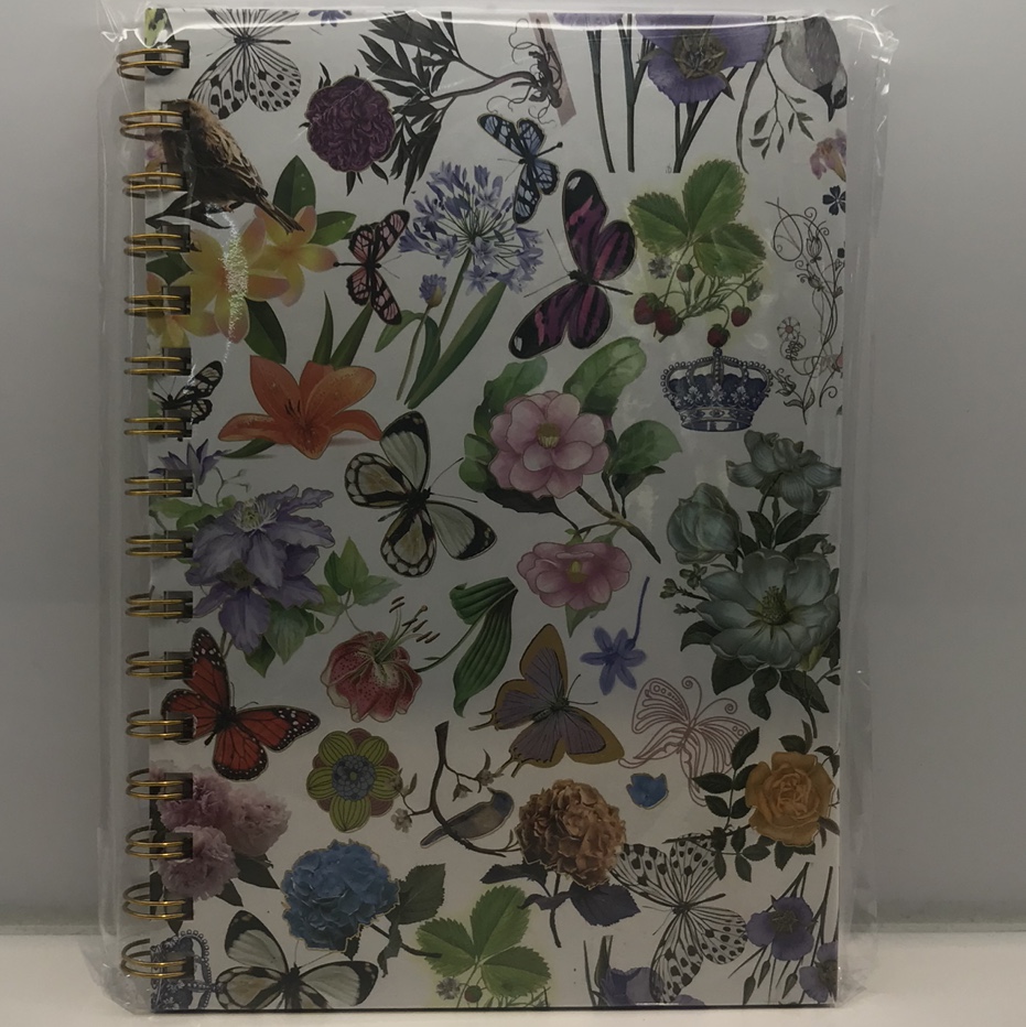 Flower butterfly coil book full figure