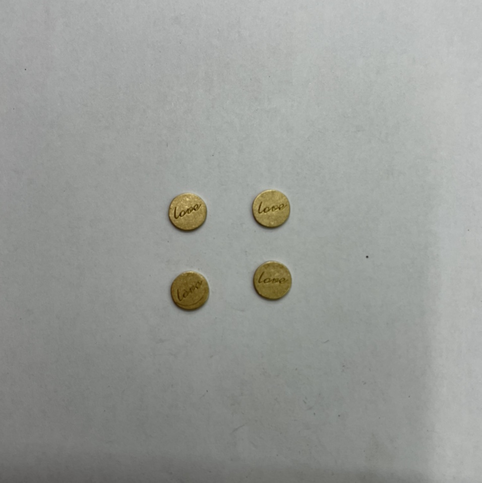 Aotong jewelry accessories XJ12568 round moment word earring copper accessories