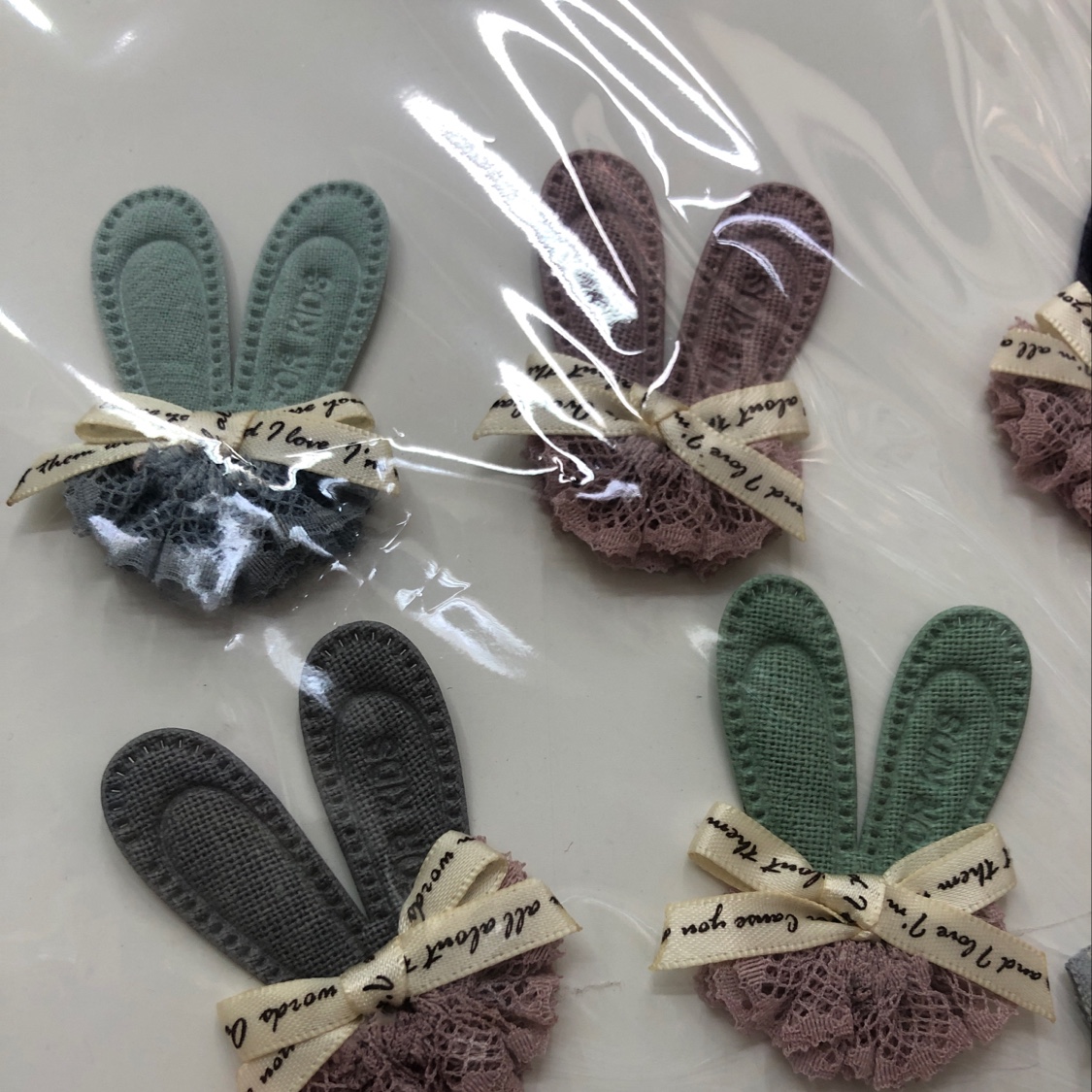 Lace rabbit ears detail image 1