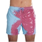 新款遇水变色沙滩裤男款爆款温感变色泳裤速干游泳沙滩裤