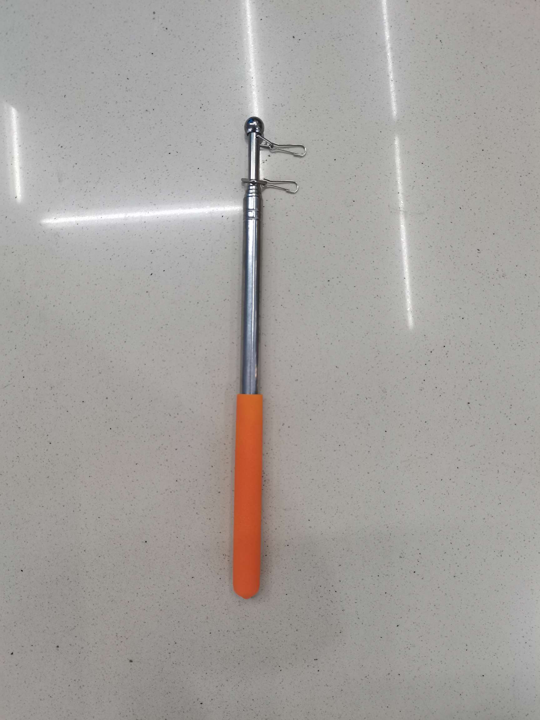 橘色1.2米带扣手摇杆，旗杆详情4