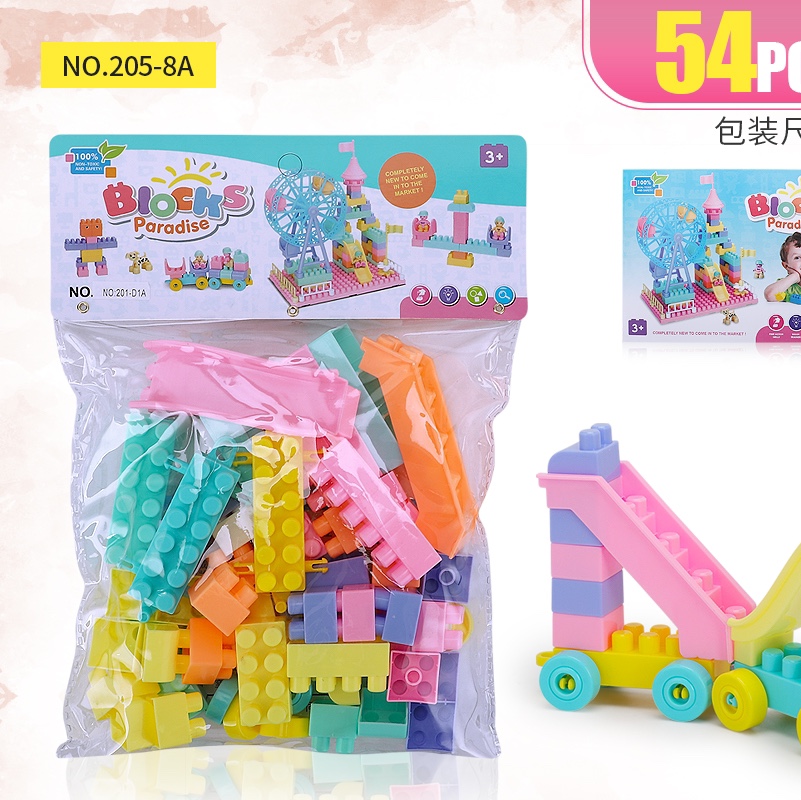 Colorful eco-friendly building blocks