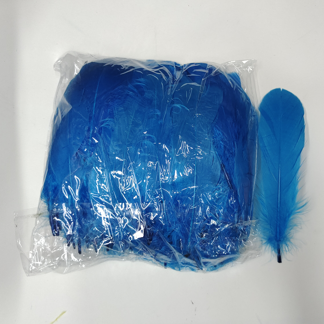 鹅中飘羽毛湖蓝