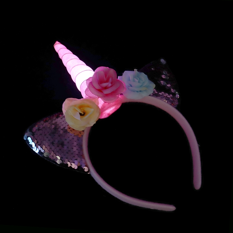 The same children's cat ears unicorn birthday hairband Haircard Princess headband headdress 12