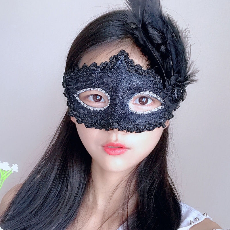 成人面具女半脸公主万圣节化妆舞会古风可爱性感舞台cos表演道具64