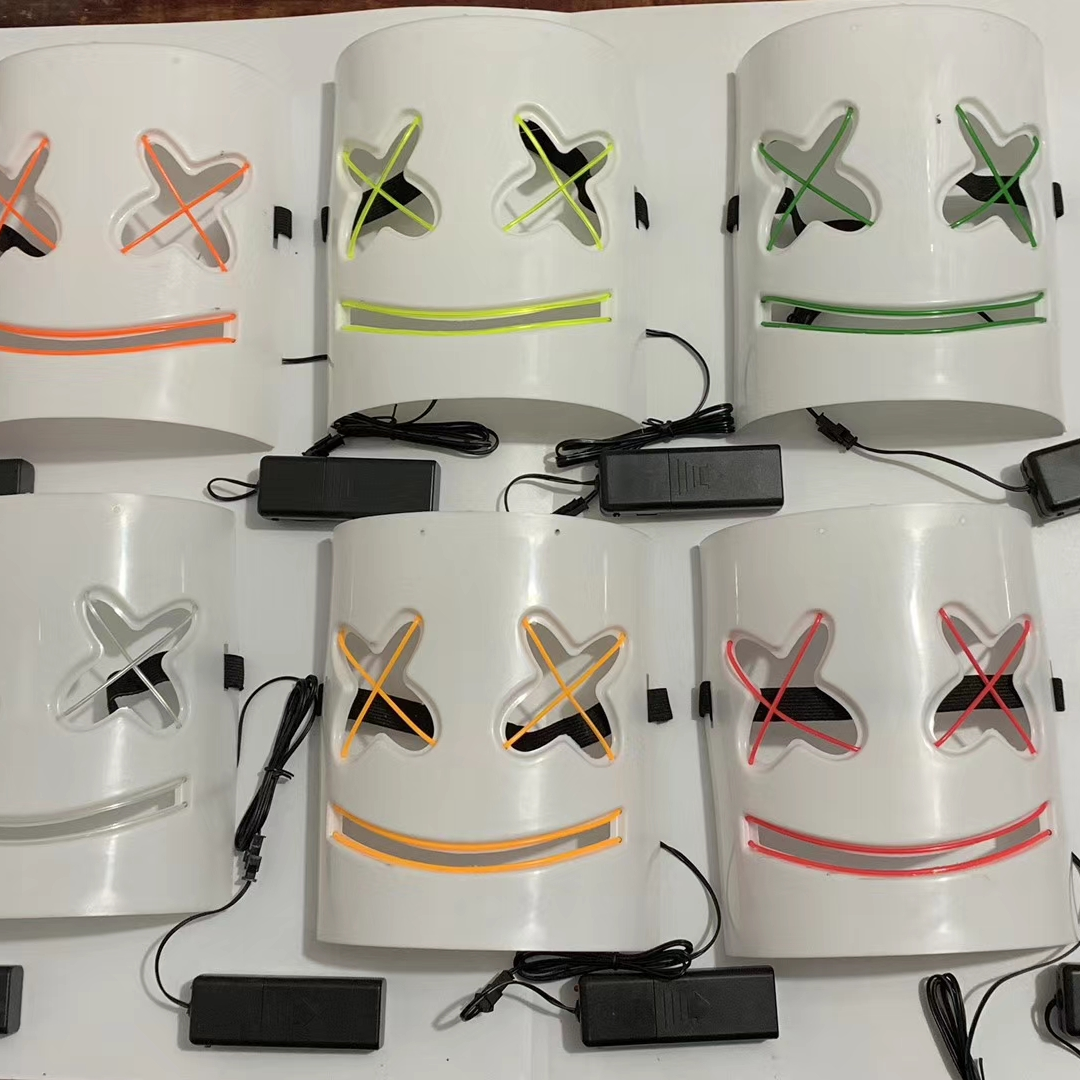 冷光线棉花糖面具