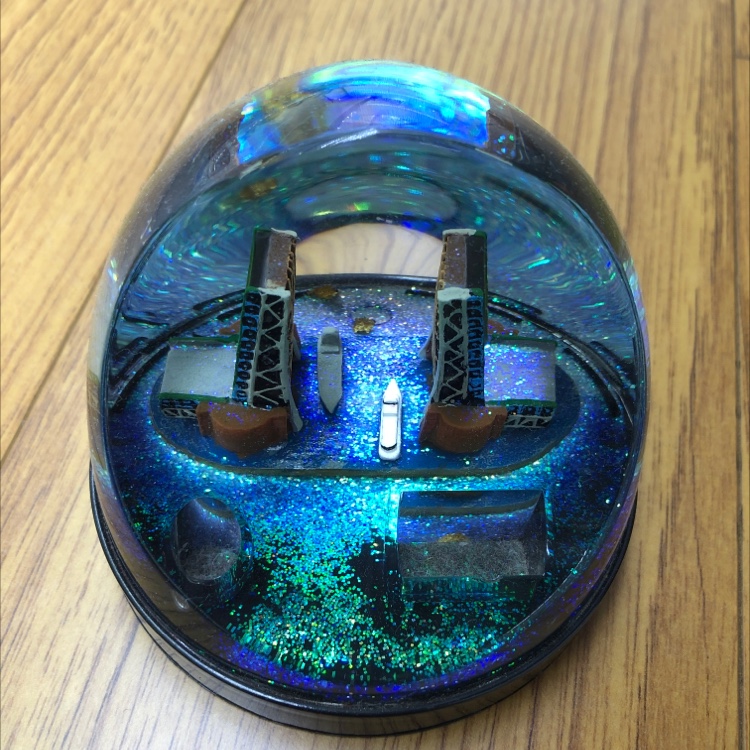 安全帽水晶胶笔插亚克力外壳彩色建筑系列