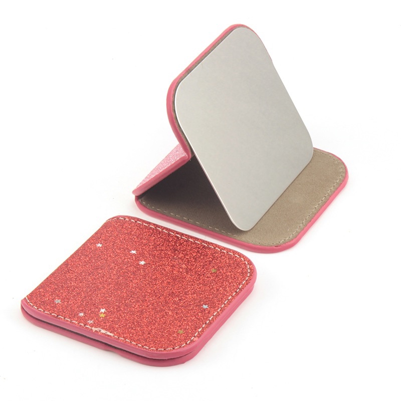 方形不锈钢镜子可随身携带定制皮料