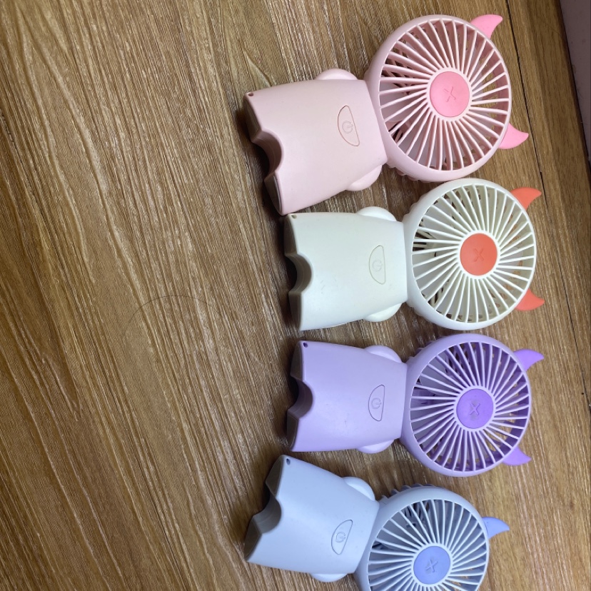 卡通充电风扇糖果色儿童礼物usb充电风扇