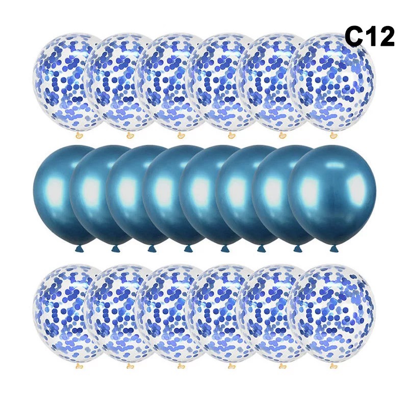 亮片气球 节日气球 派对用品布置喜庆气球 蓝色气球