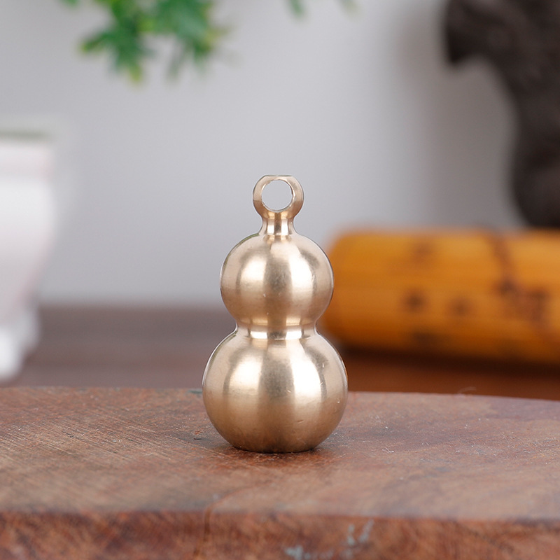 Brass bagua pendant, peace Bagua keychain pendant, creative men's and women's bags, car hanging accessories detail image 5