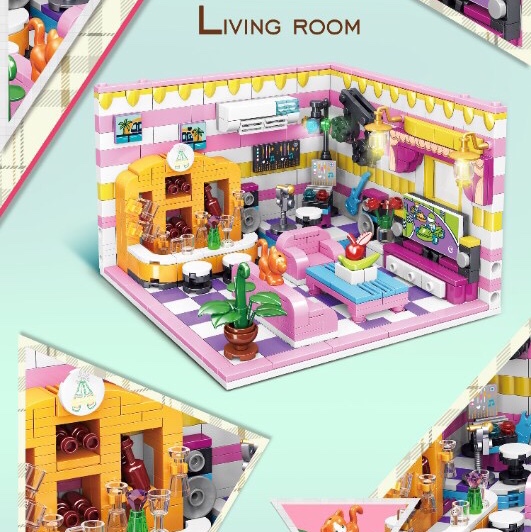 MINI00873 MINI Cabin Living Room, 670pcs