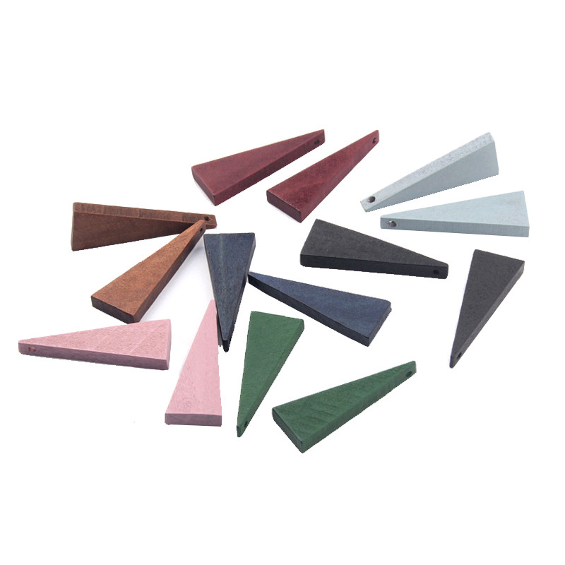 Solid wood Yangtze River Delta wood ear ring accessories detail image 5