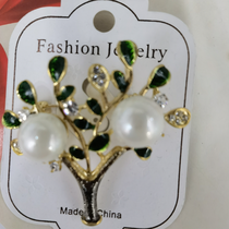 Drop Oil Fortune Tree Pearl brooch