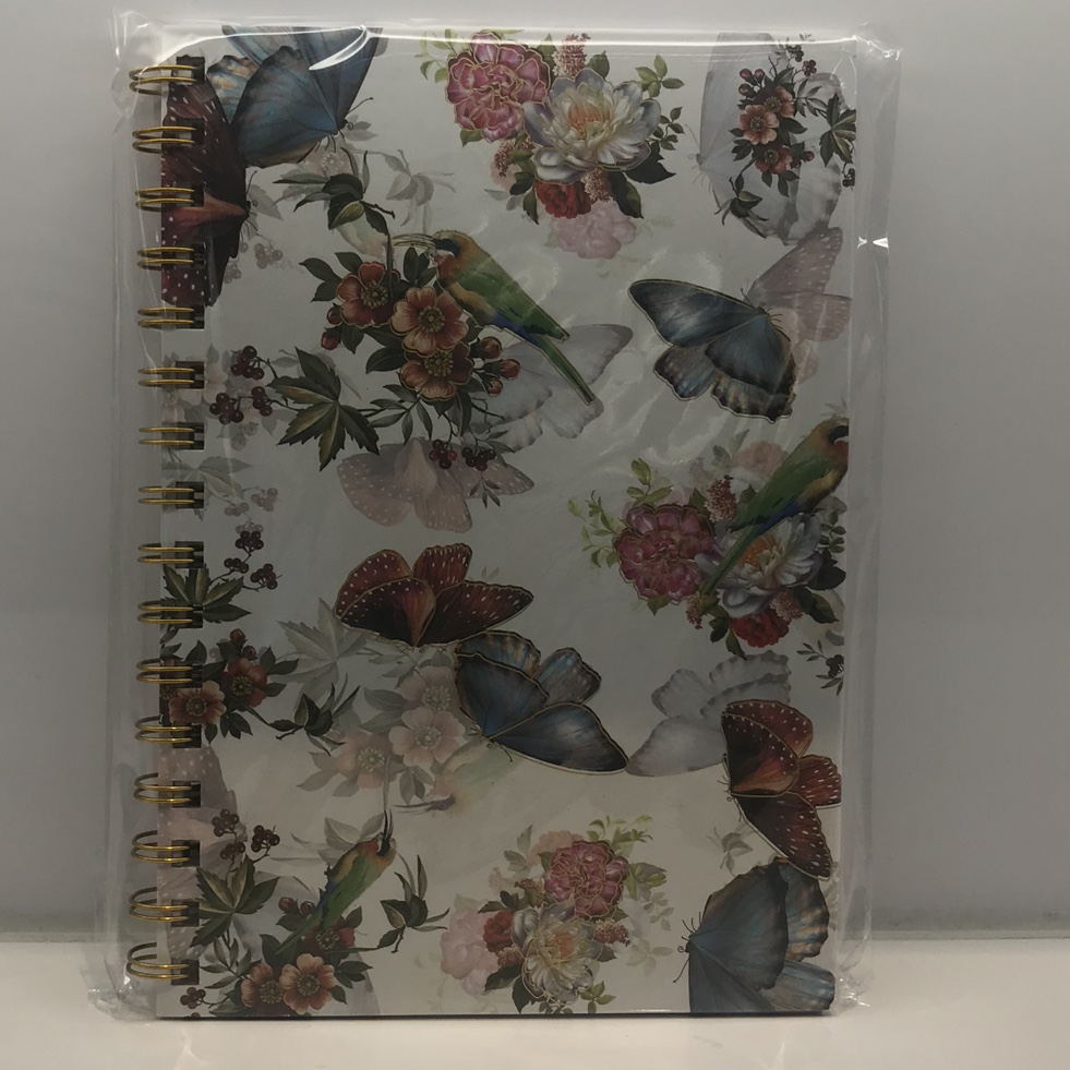 Butterfly flower coil book full figure