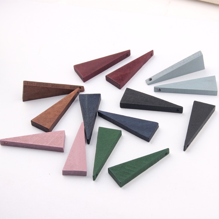 Solid wood Yangtze River Delta wood ear ring accessories