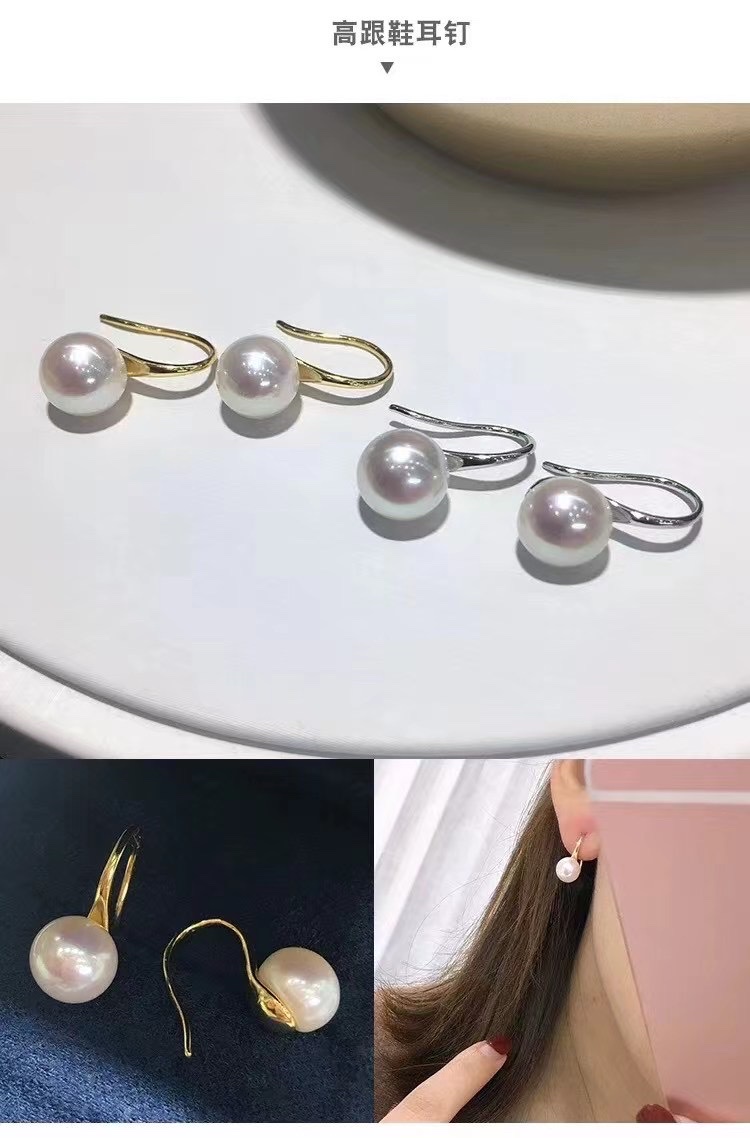 天然极品珍珠高跟鞋简约风格详情图1