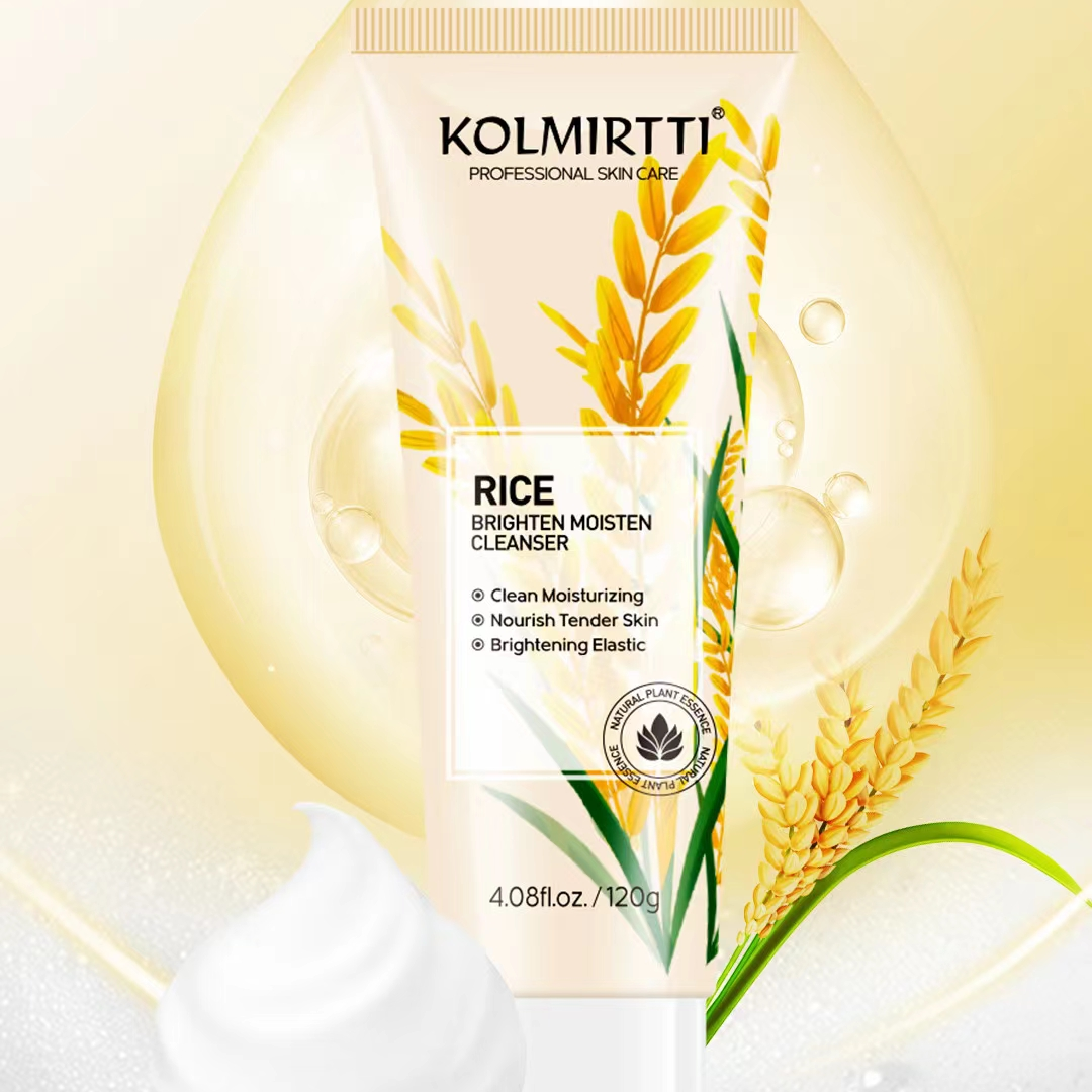 KOLMIRTTI大米净透保湿洗面奶保湿深层清洁温和肌肤洁面乳
