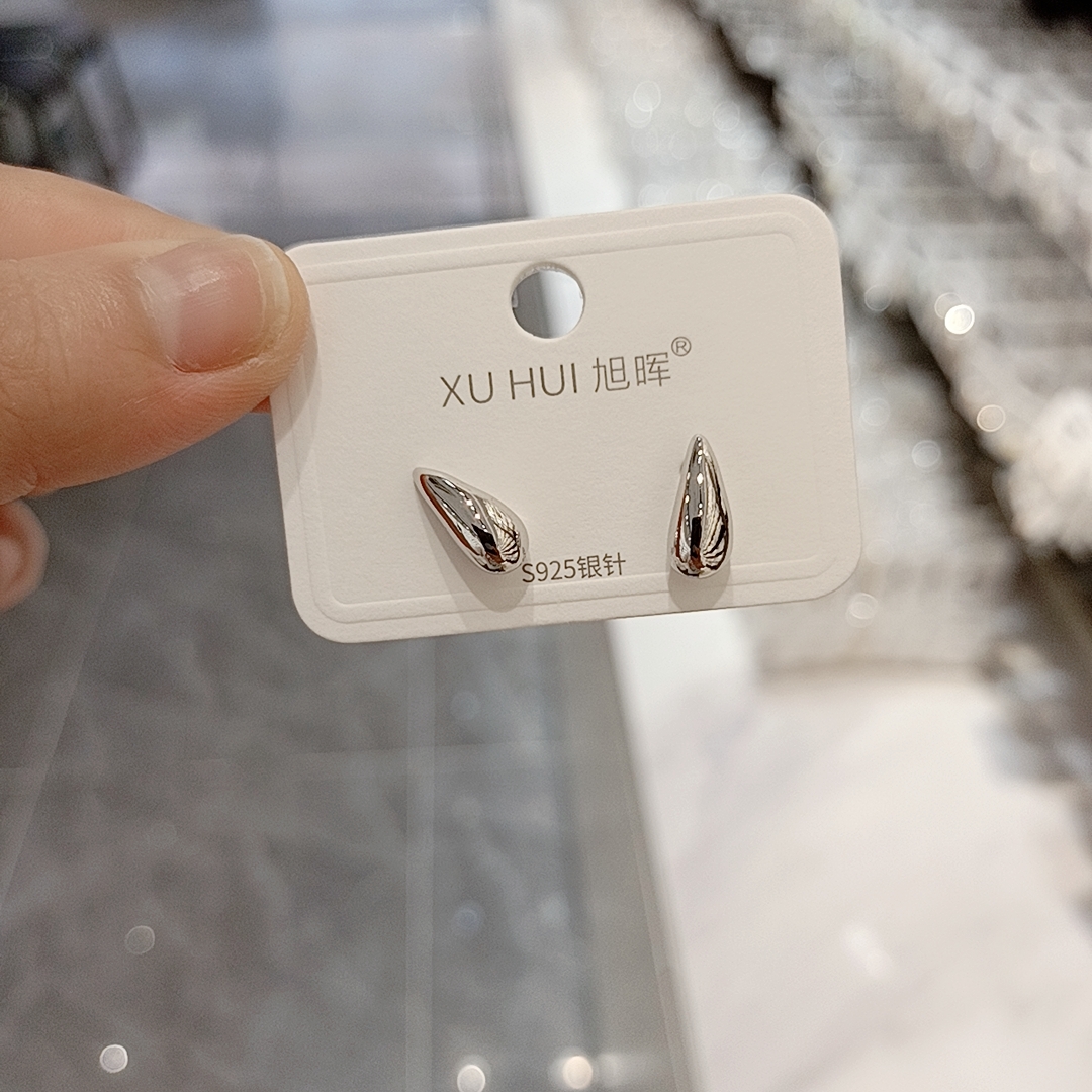 High-grade silver needle earrings A078