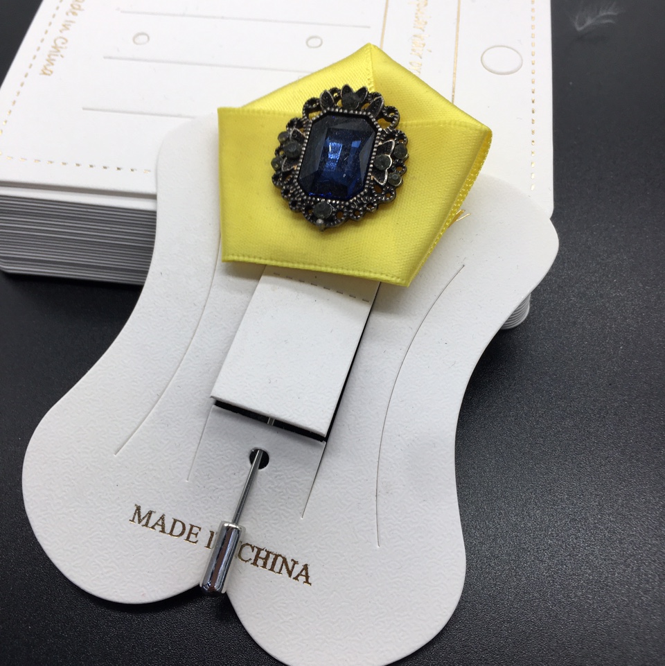 男式合金布艺插针时尚风黄