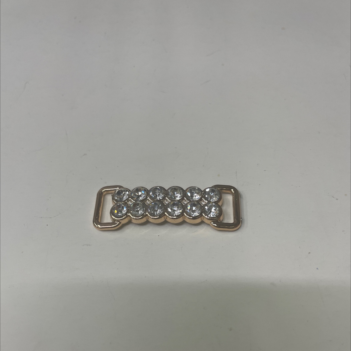 Diamond-encrusted shoe buckle