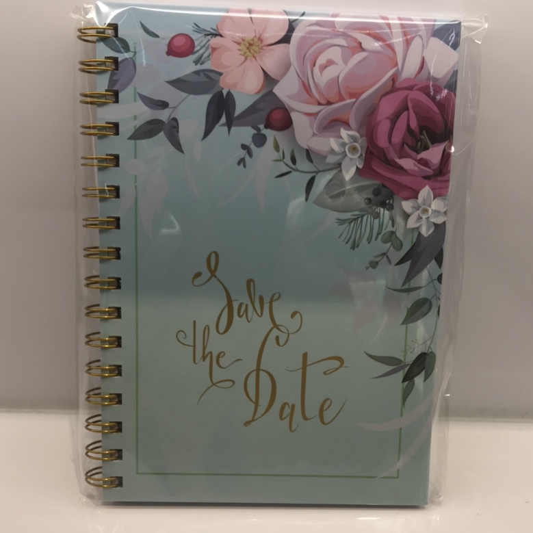 Blue flower coil book full figure